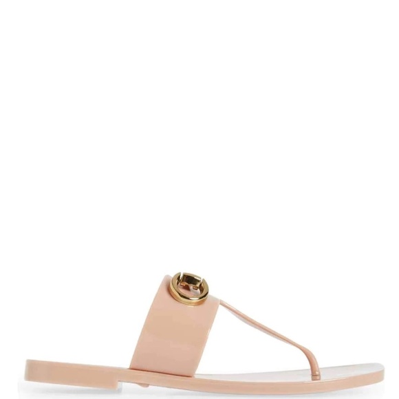 NWT Anthropologie Jeffrey Campbell A Lil Bit Sandal In Natural Shiny 8 - Picture 3 of 7